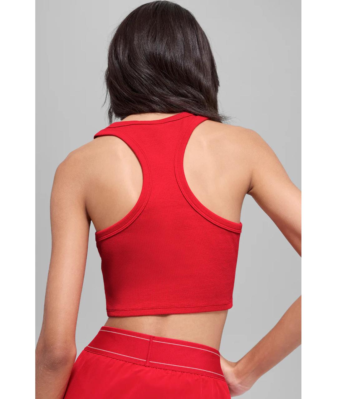 ALO YOGA Красная майка, фото 3