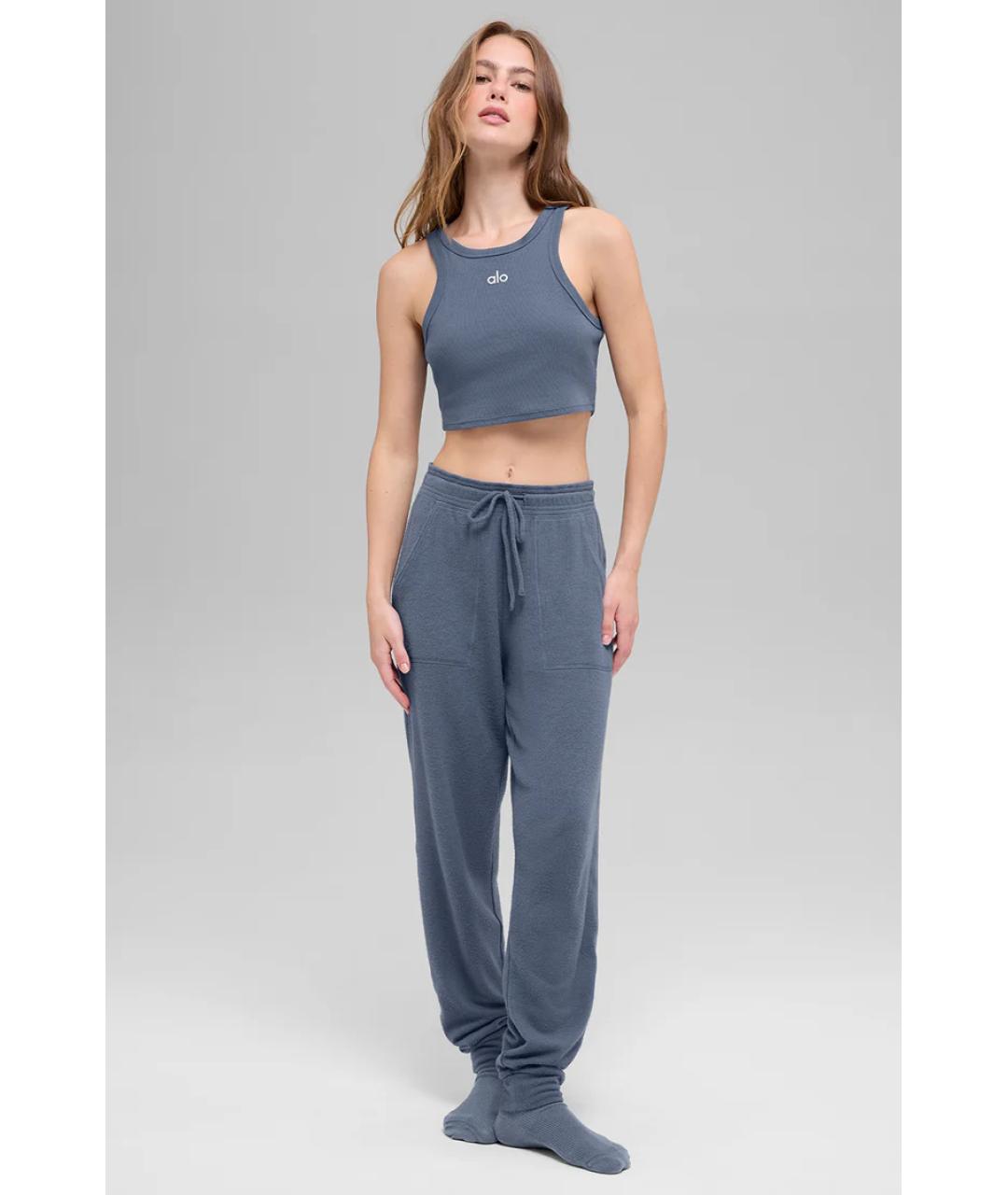 ALO YOGA Синяя футболка, фото 6