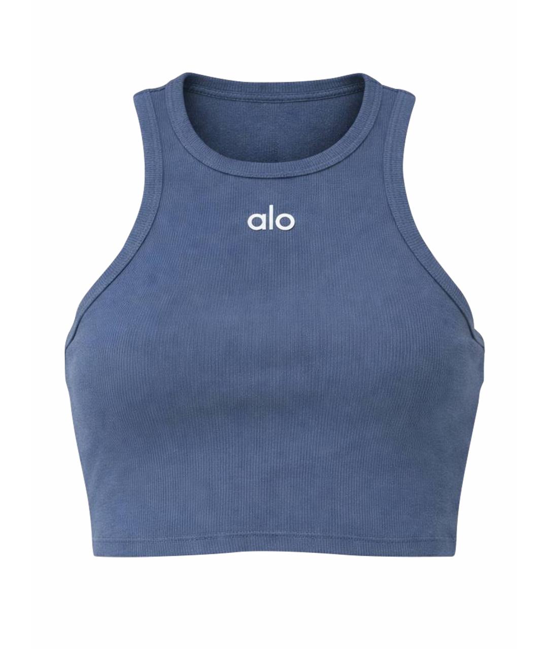 ALO YOGA Синяя футболка, фото 1