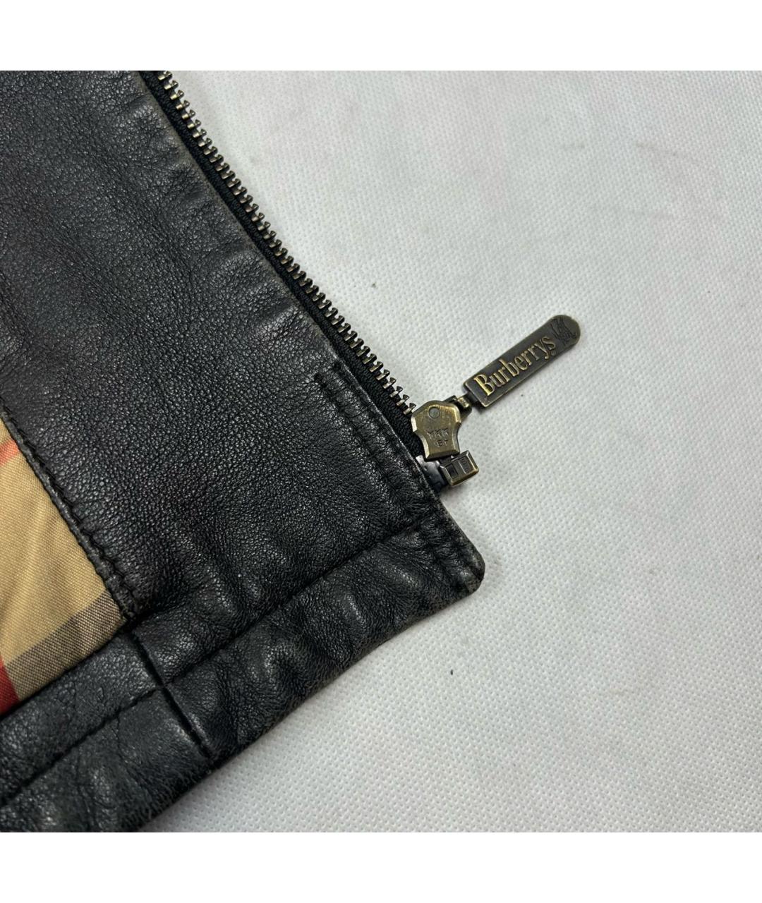 BURBERRY Коричневая кожаная куртка, фото 6