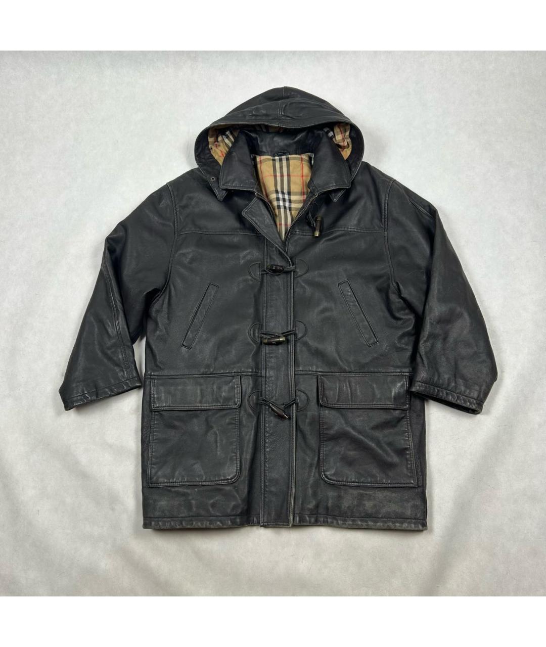 BURBERRY Коричневая кожаная куртка, фото 9