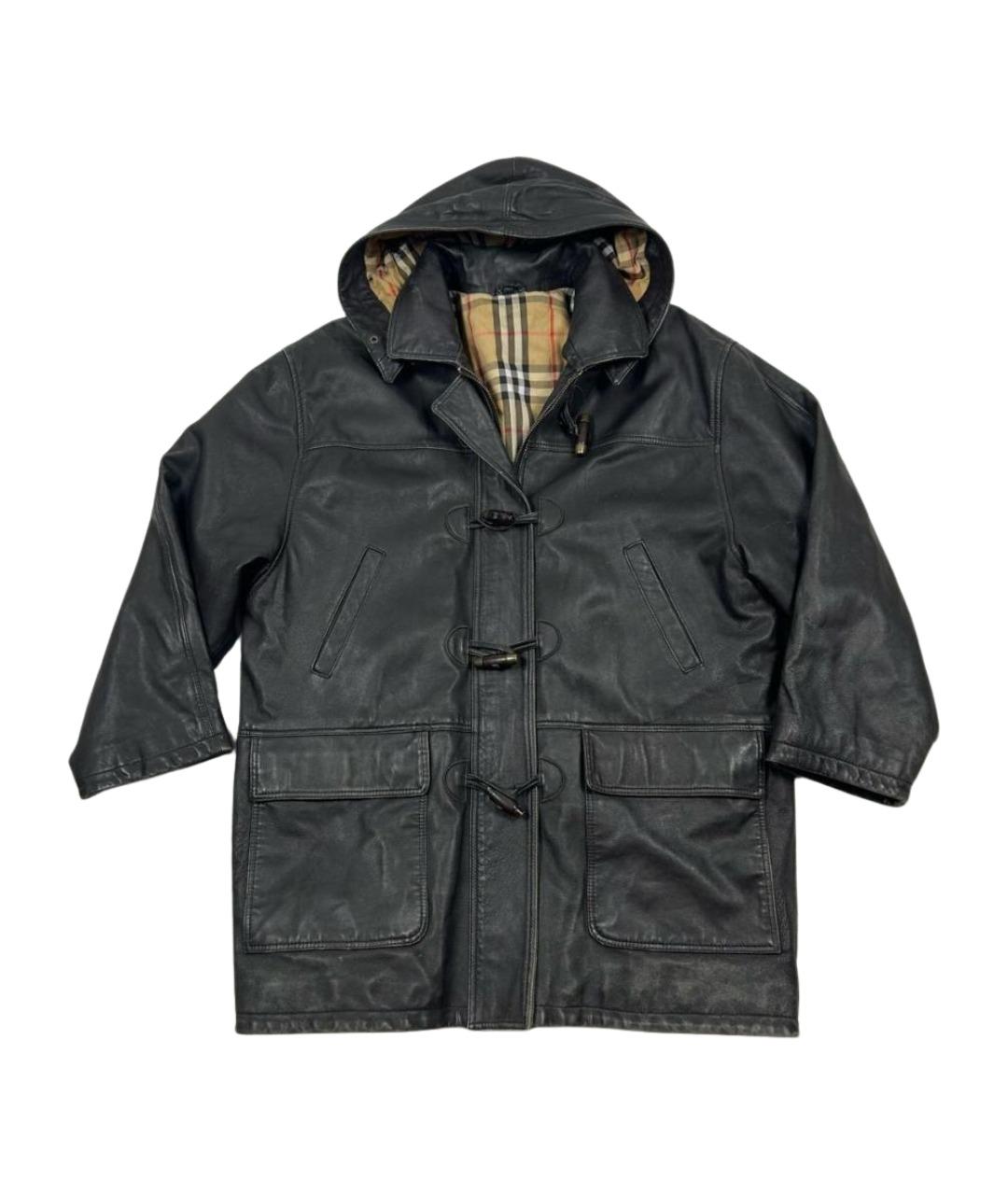 BURBERRY Коричневая кожаная куртка, фото 1