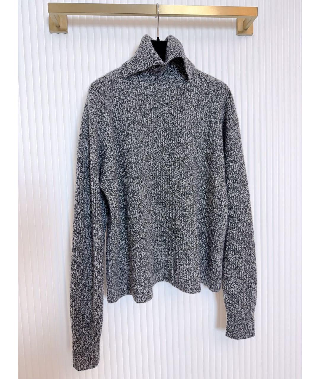 SPORTMAX Серый шерстяной джемпер / свитер, фото 9