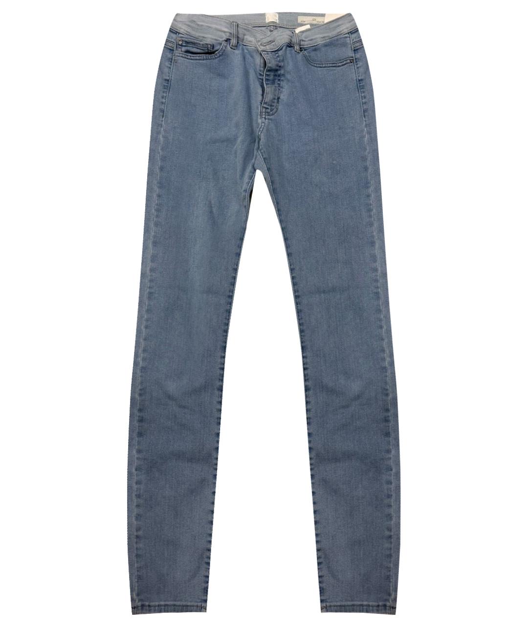 HUGO BOSS Голубые хлопковые джинсы слим, фото 1