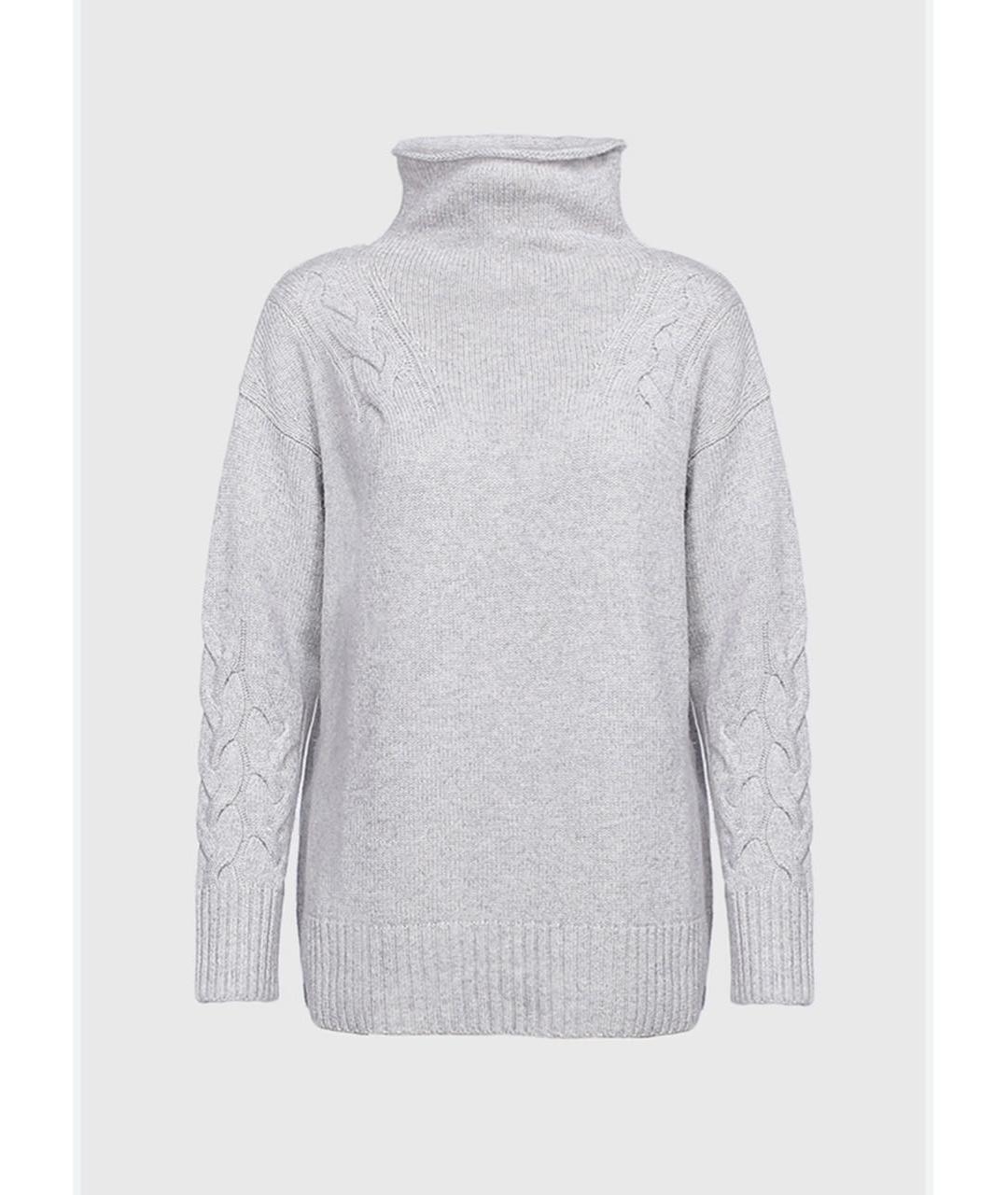 MAX MARA Серый шерстяной джемпер / свитер, фото 9