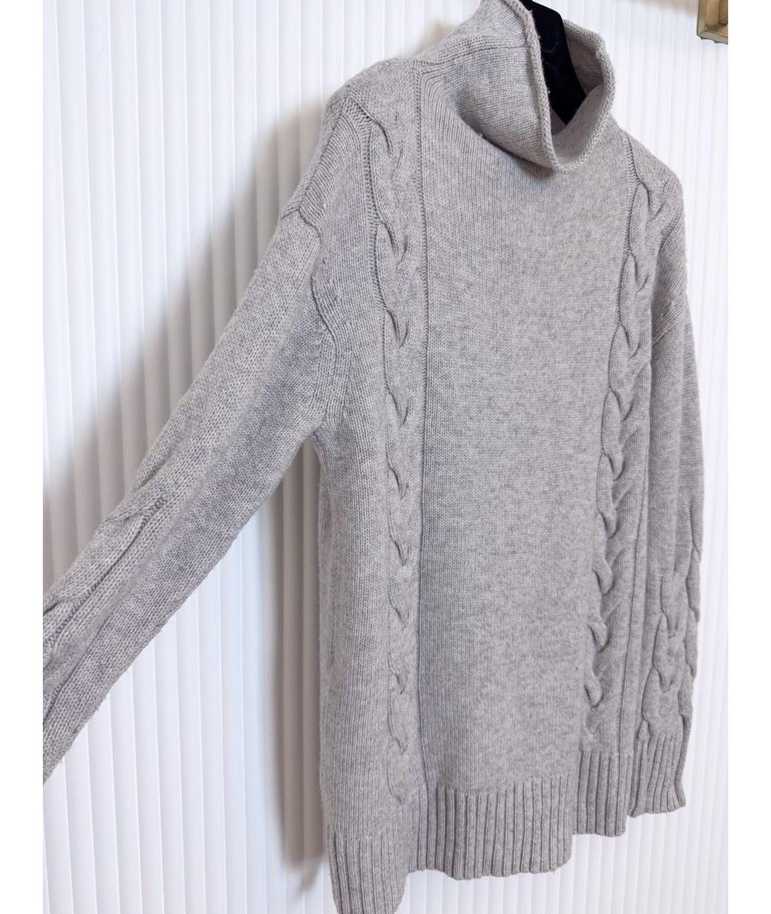 MAX MARA Серый шерстяной джемпер / свитер, фото 5