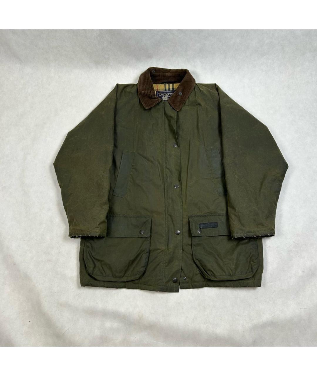 BURBERRY Хаки хлопковая куртка, фото 9