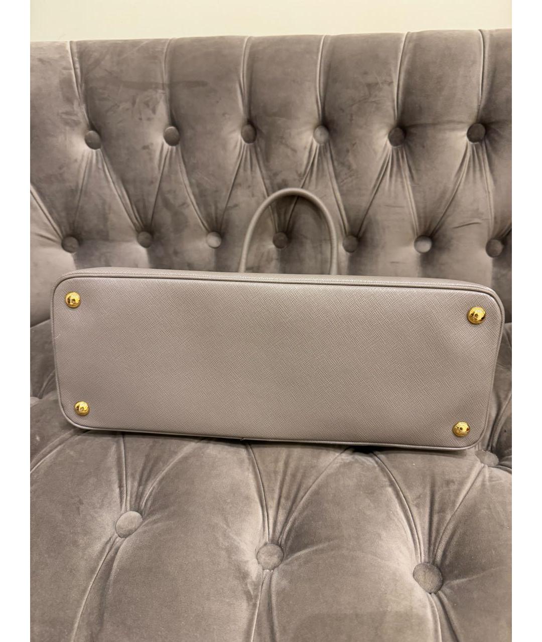 PRADA Бежевая кожаная сумка тоут, фото 6