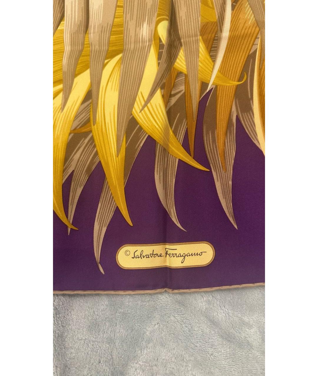 FERRAGAMO Мульти шелковый платок, фото 3