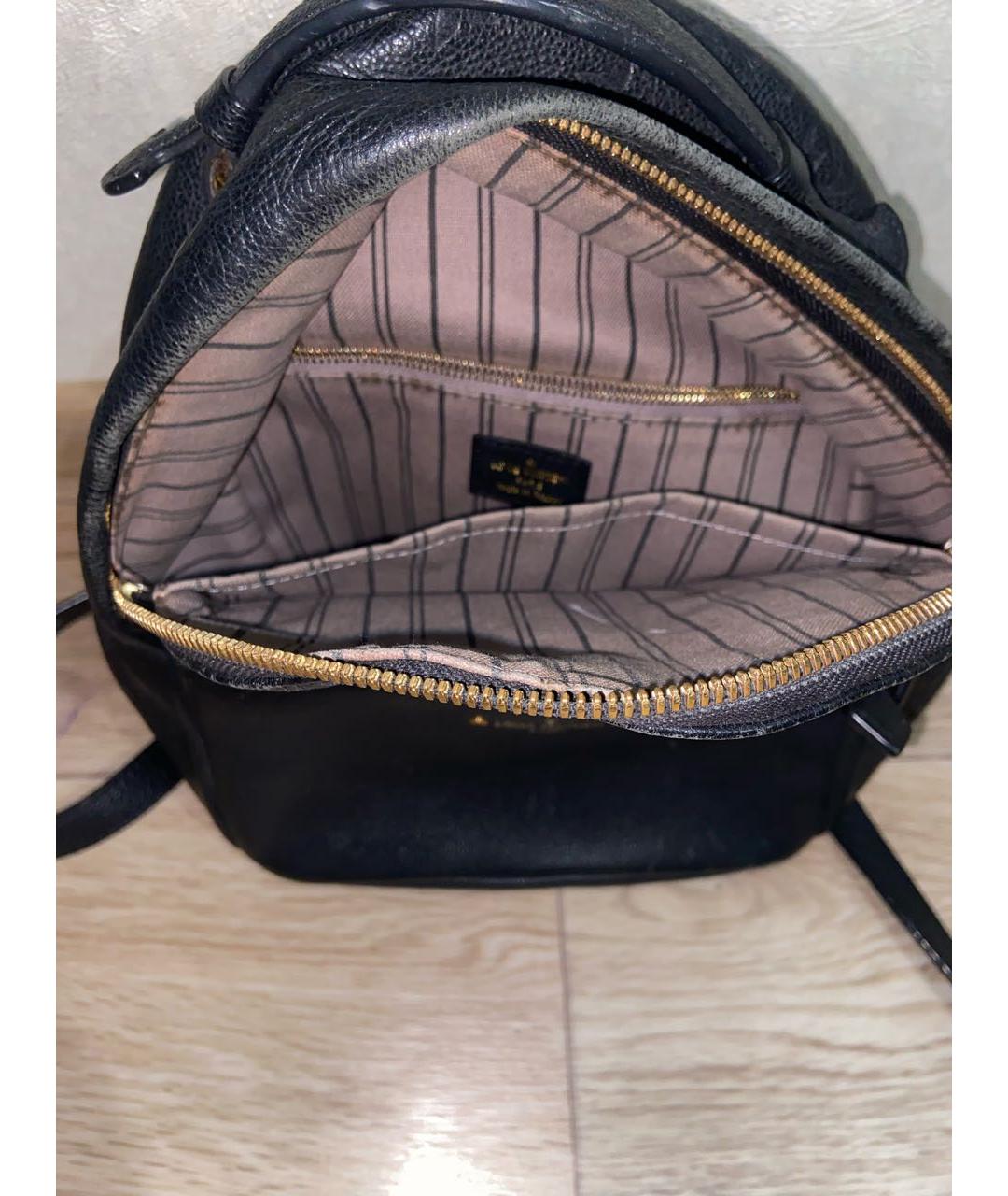 LOUIS VUITTON Черный кожаный рюкзак, фото 8