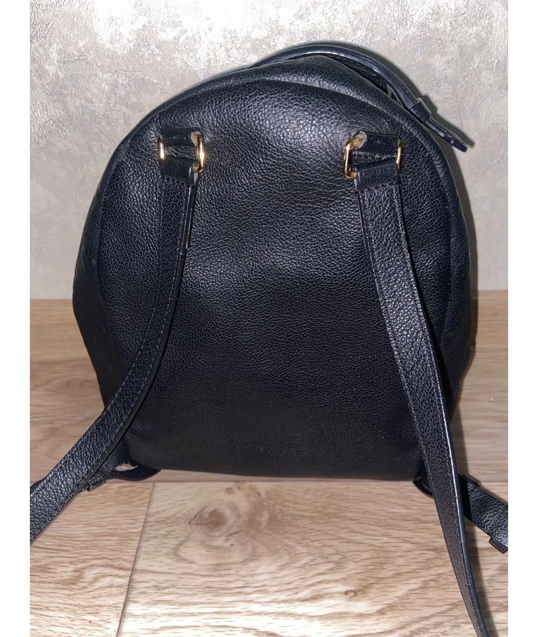 LOUIS VUITTON Черный кожаный рюкзак, фото 4