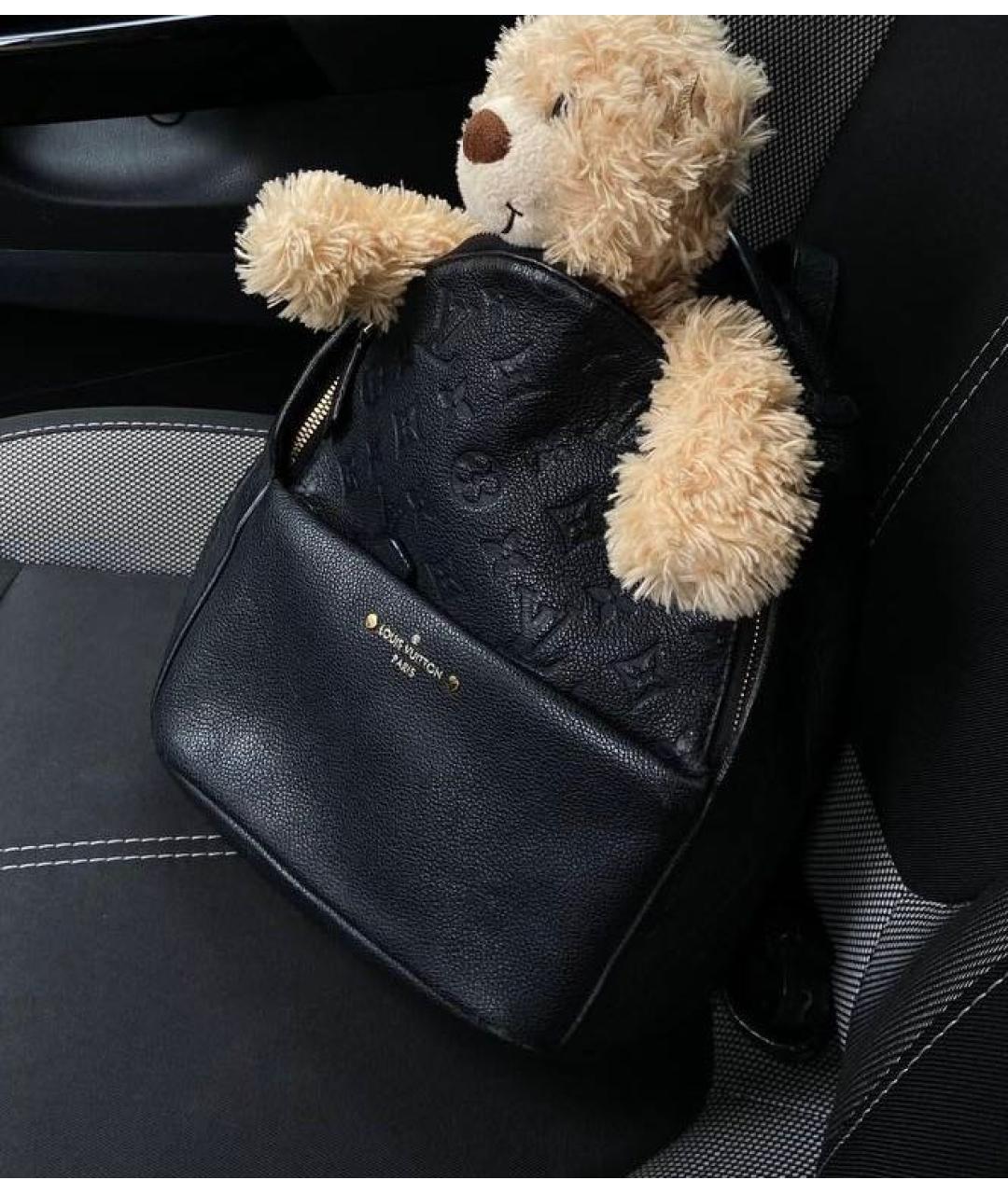 LOUIS VUITTON Черный кожаный рюкзак, фото 2