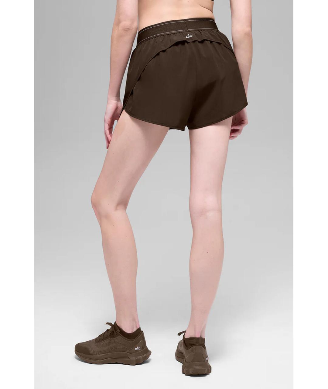 ALO YOGA Коричневые шорты, фото 4