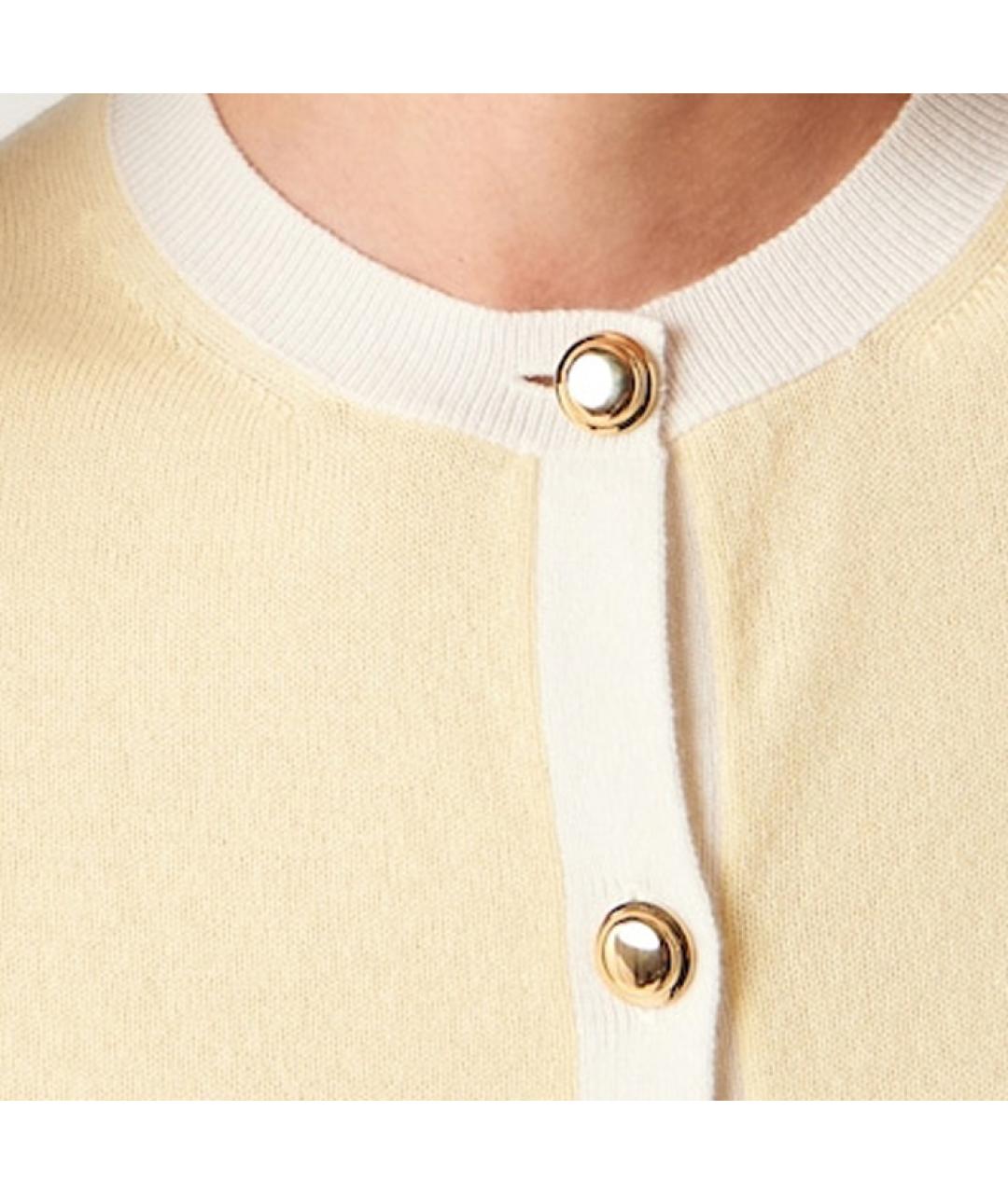 MIU MIU Желтый шерстяной кардиган, фото 6