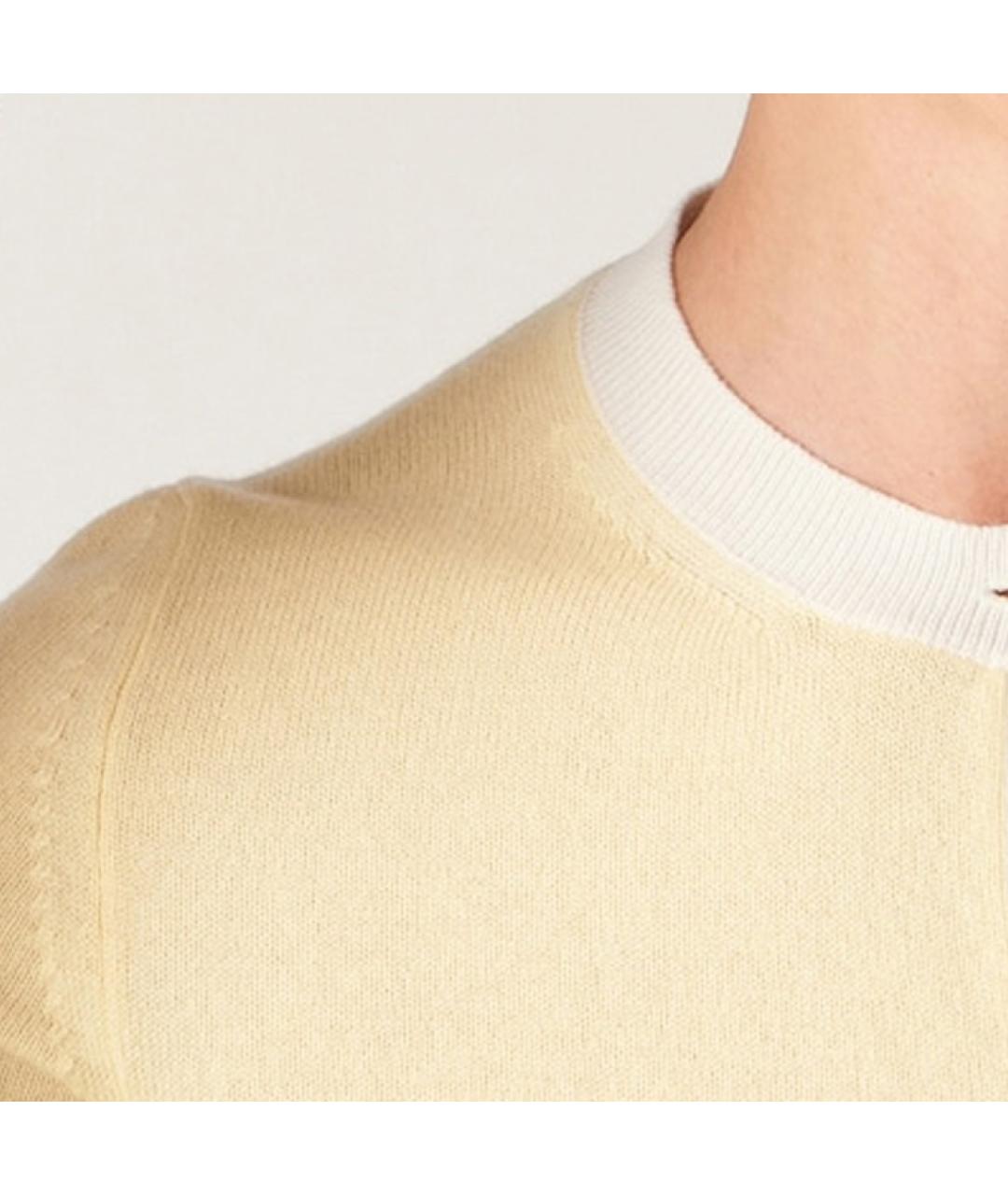 MIU MIU Желтый шерстяной кардиган, фото 5