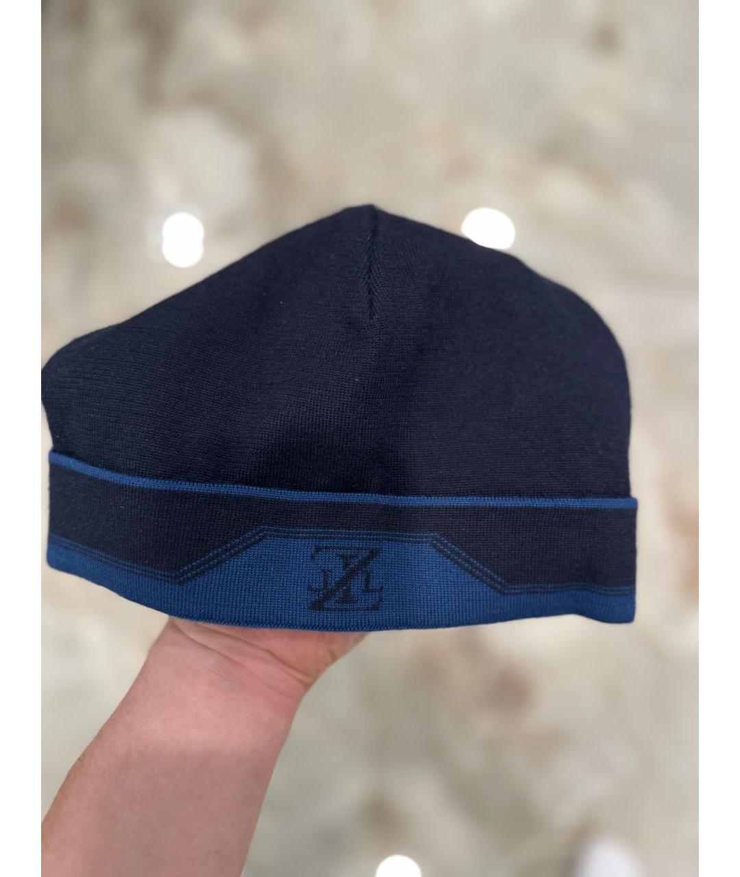 ZILLI Темно-синяя кашемировая шапка, фото 2