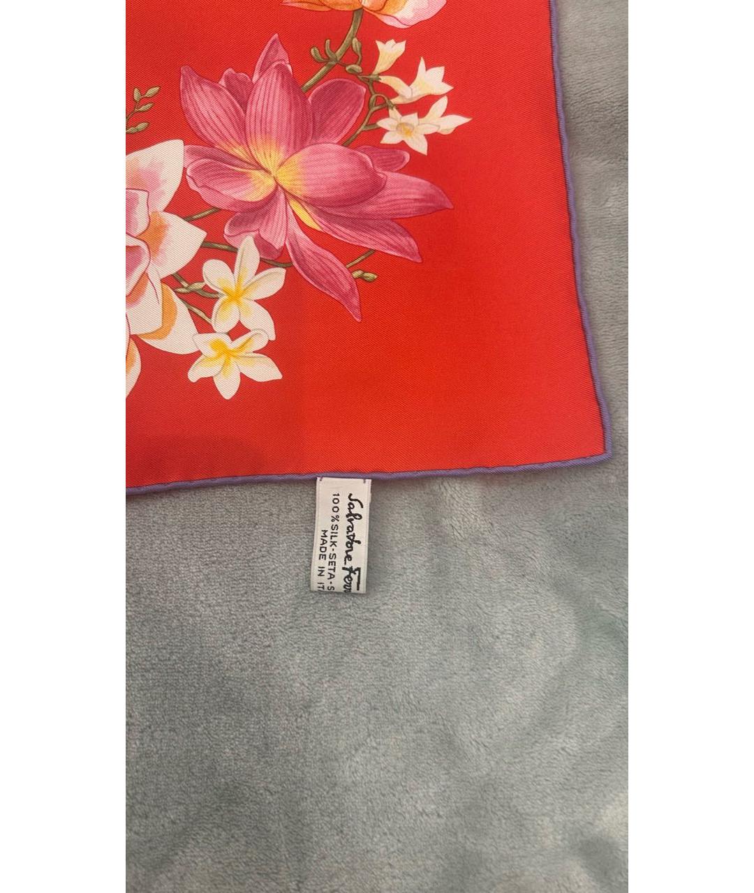 FERRAGAMO Мульти шелковый платок, фото 2