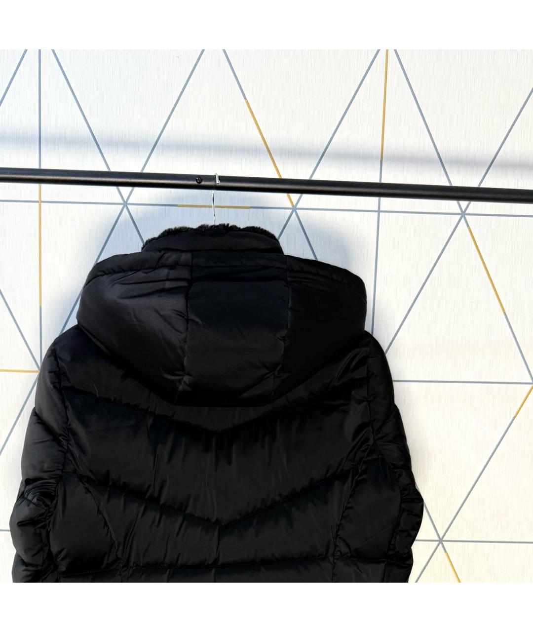CALVIN KLEIN Черный полиэстеровый пуховик, фото 3