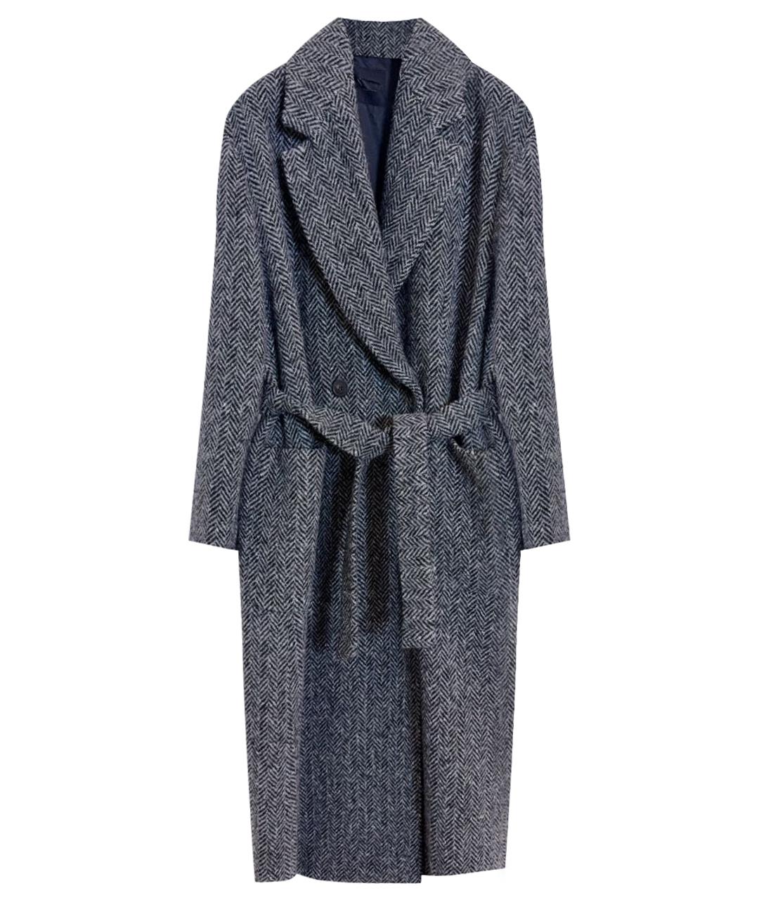 WEEKEND MAX MARA Серое шерстяное пальто, фото 1