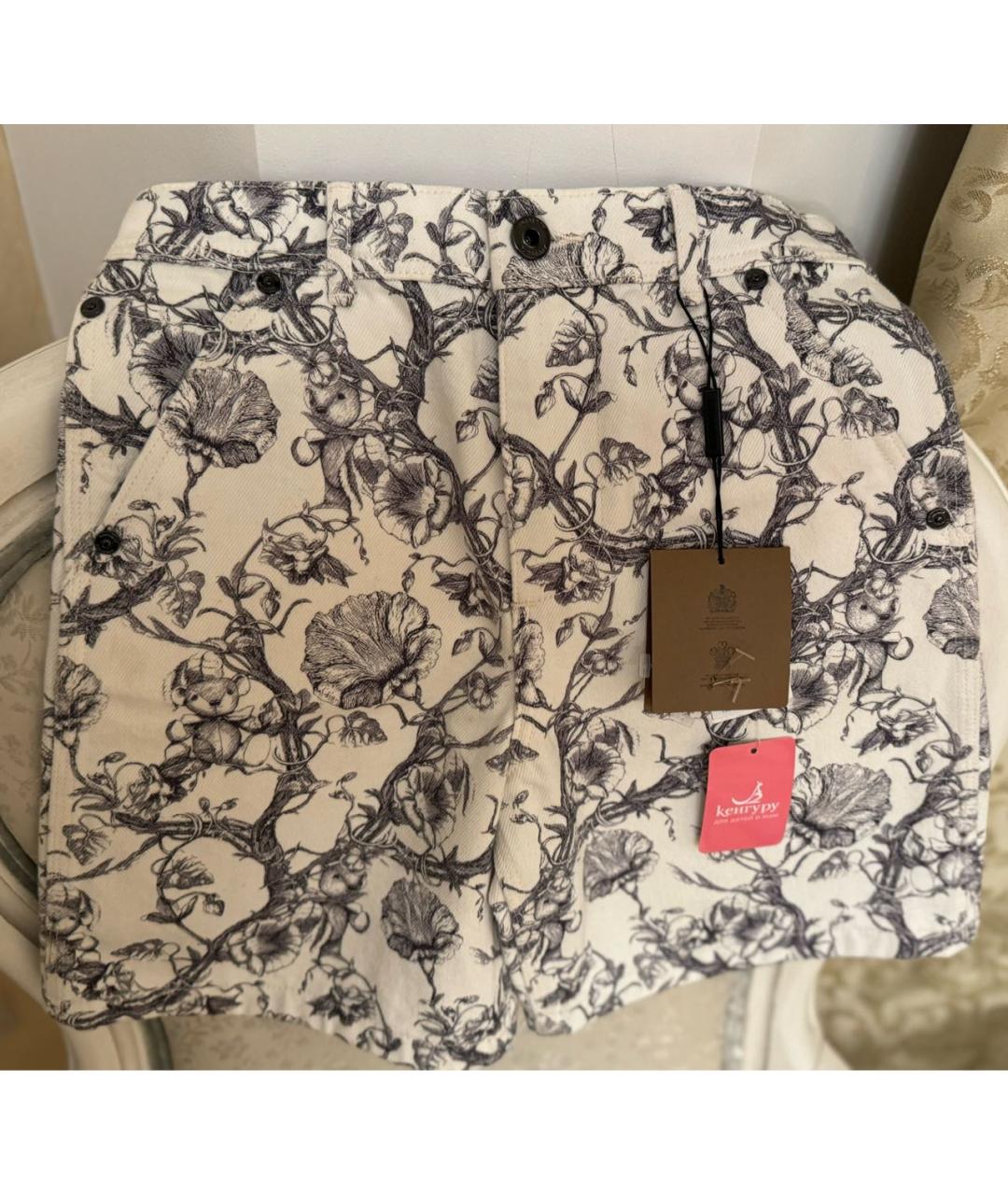 BURBERRY KIDS Белые хлопковые брюки и шорты, фото 5