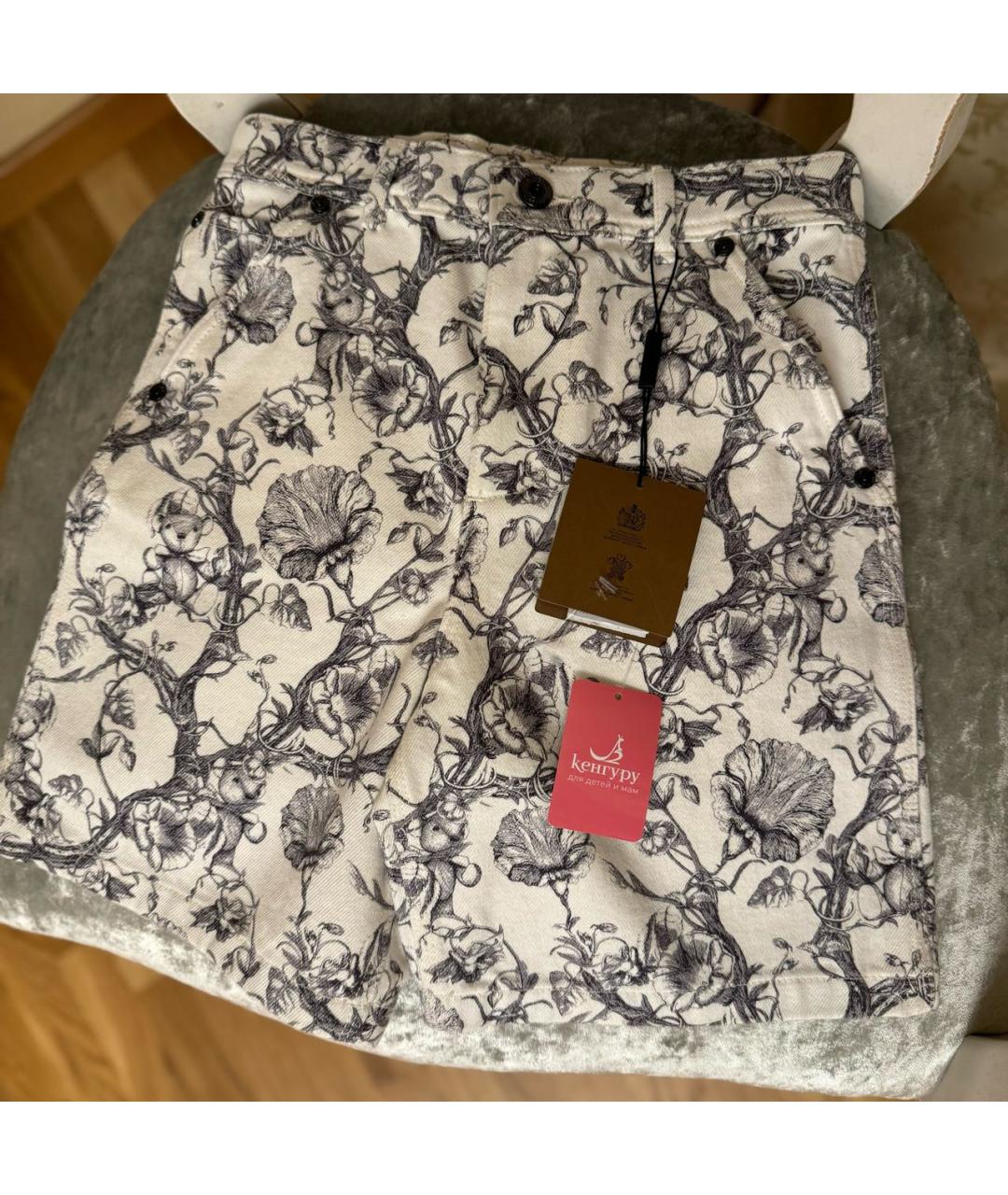 BURBERRY KIDS Белые хлопковые брюки и шорты, фото 8