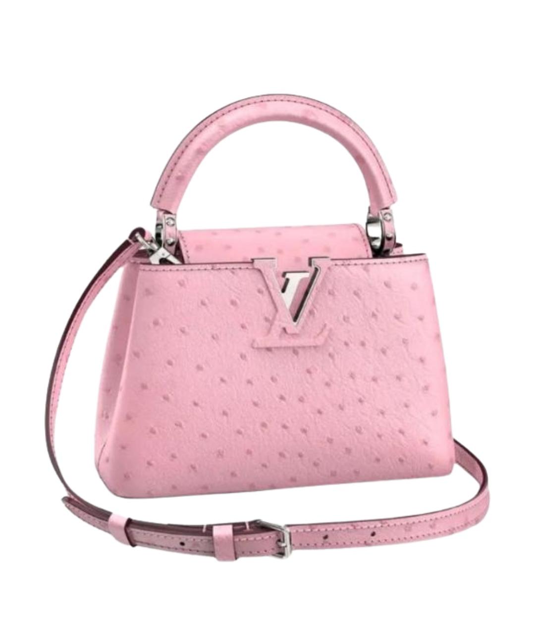 LOUIS VUITTON Розовая сумка с короткими ручками из экзотической кожи, фото 1