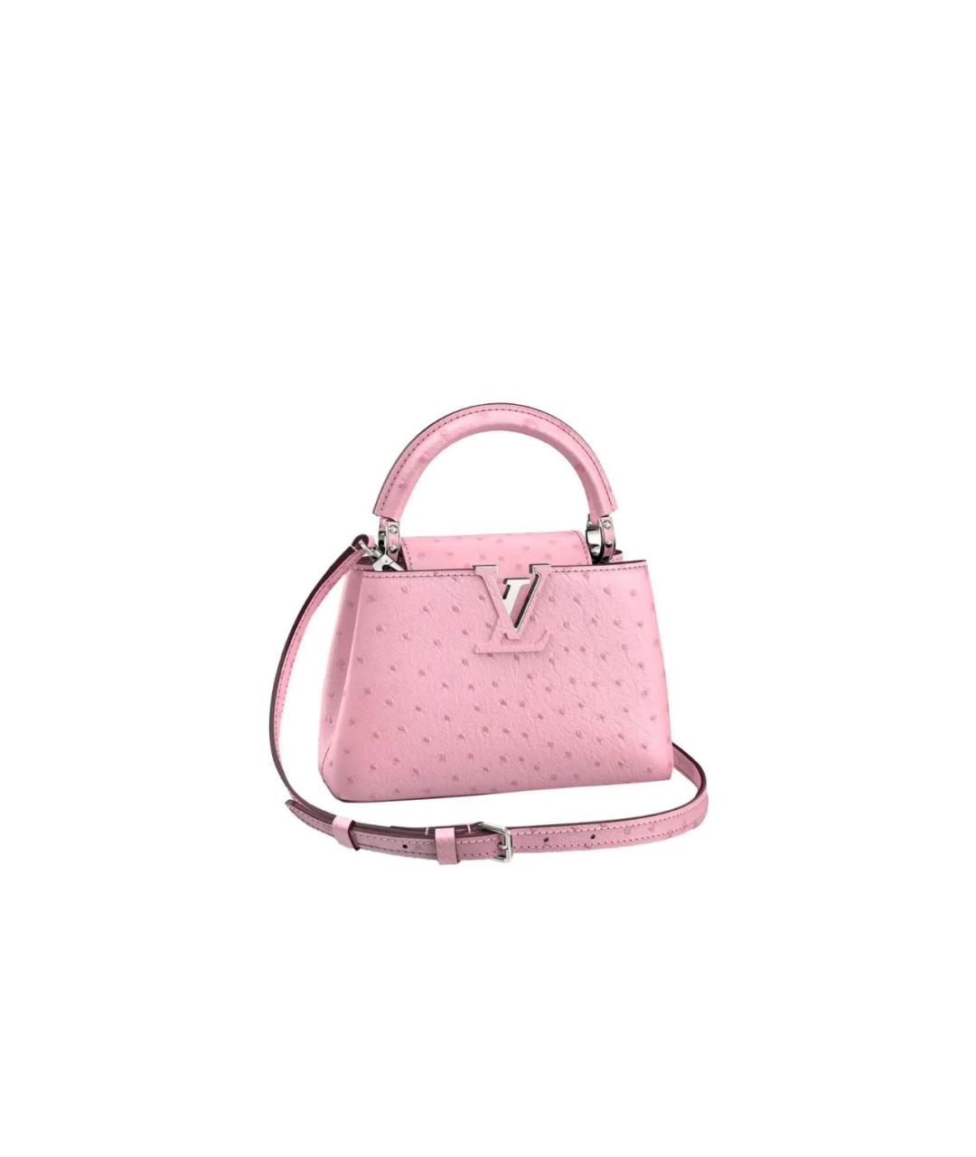 LOUIS VUITTON Розовая сумка с короткими ручками из экзотической кожи, фото 8