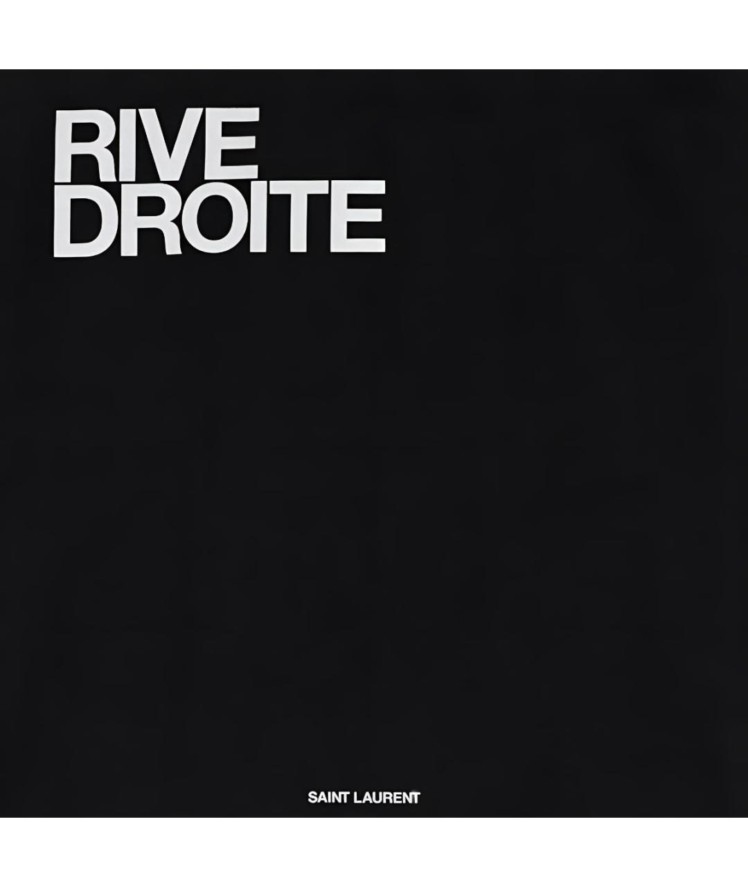 SAINT LAURENT Черная хлопковая сумка на плечо, фото 3