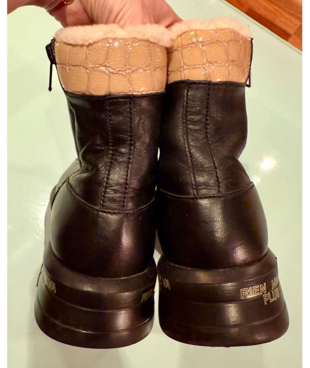 PREMIATA Черные кожаные кеды, фото 4