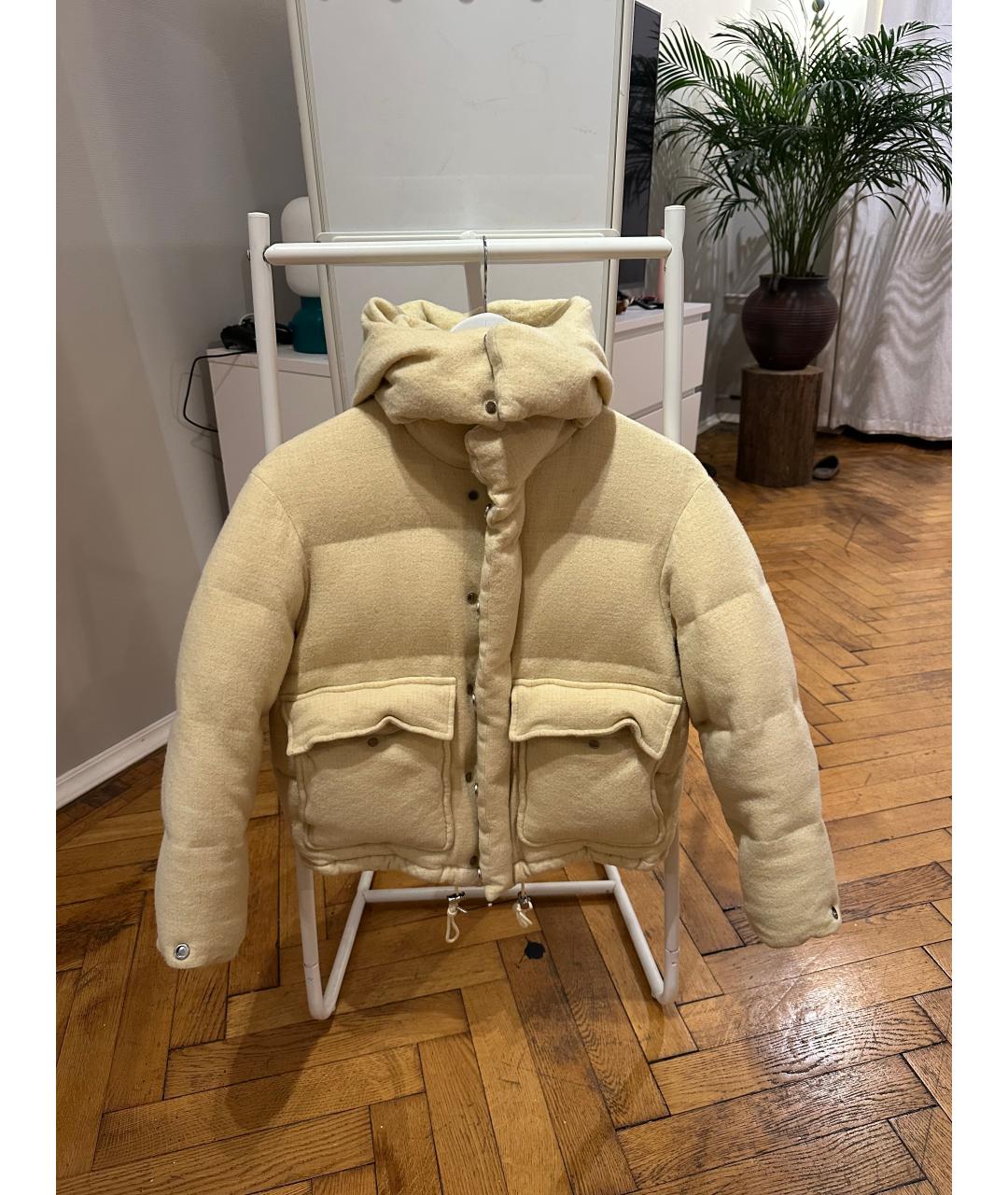 AURALEE Бежевый кашемировый пуховик, фото 5