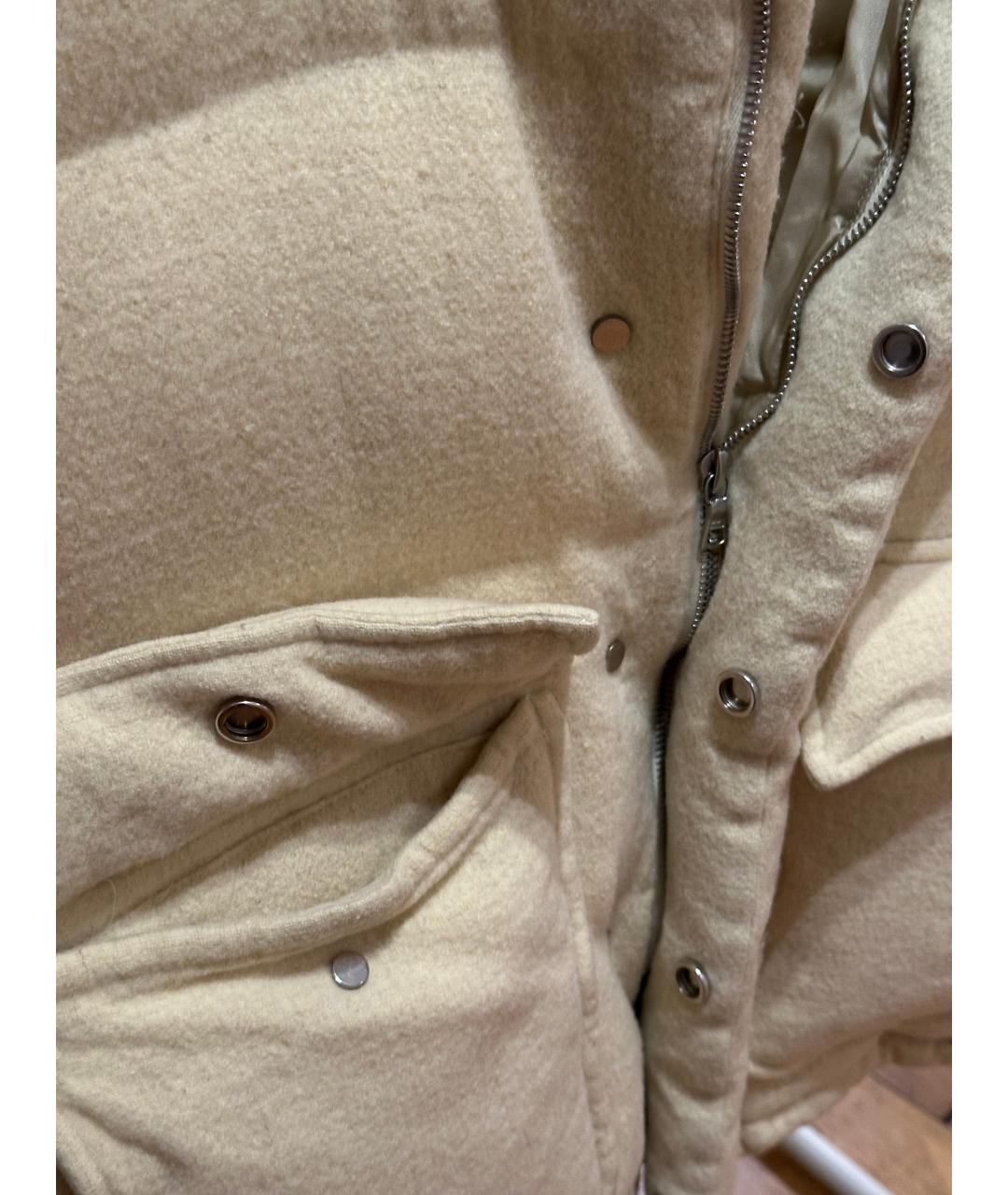 AURALEE Бежевый кашемировый пуховик, фото 4