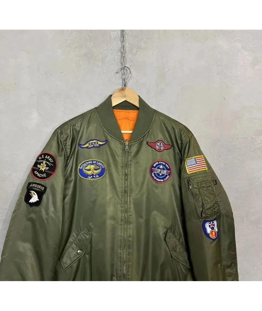 ALPHA INDUSTRIES Хаки полиэстеровая куртка, фото 2