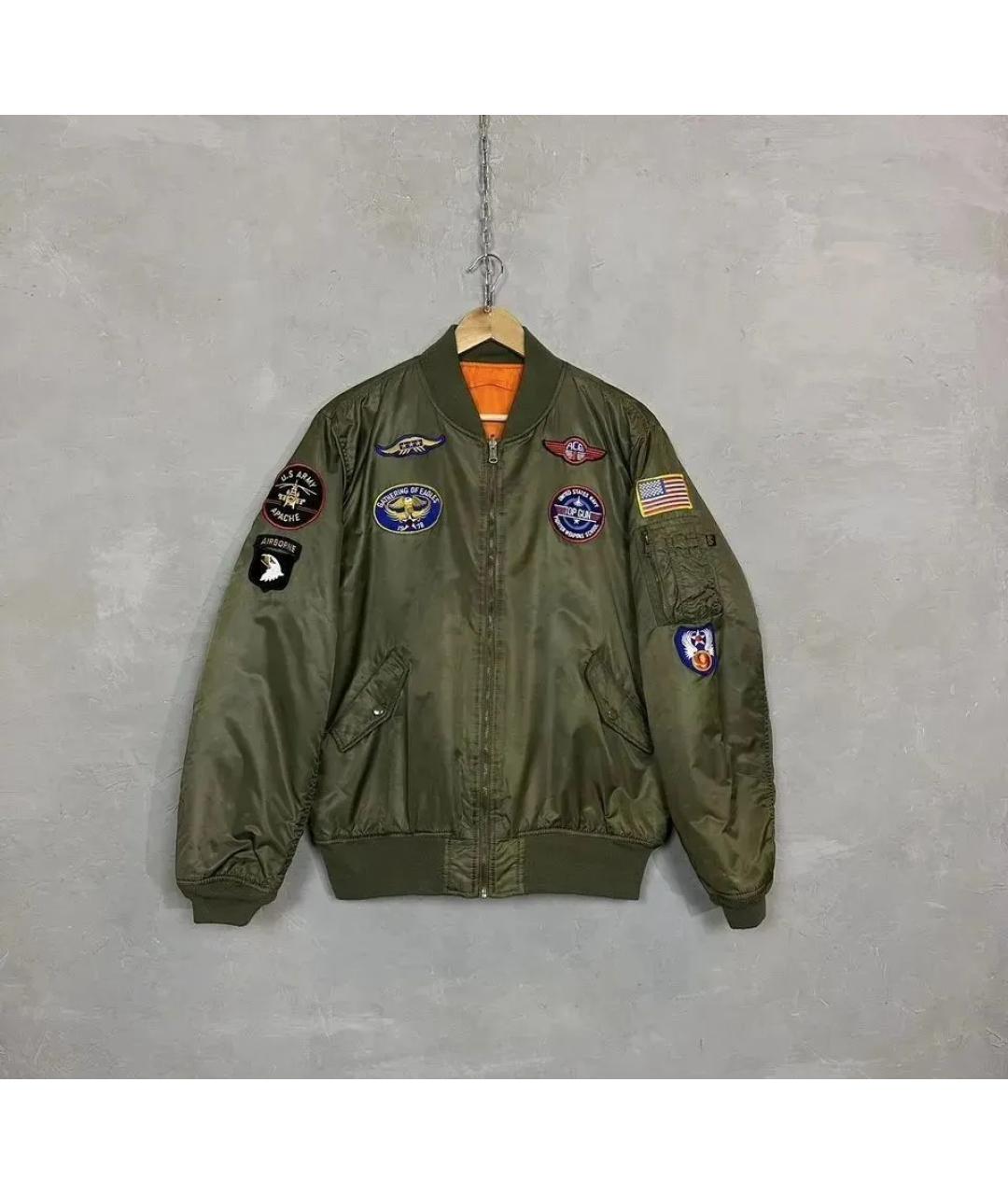 ALPHA INDUSTRIES Хаки полиэстеровая куртка, фото 8