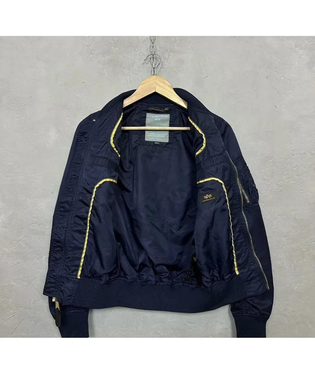 ALPHA INDUSTRIES Темно-синяя куртка, фото 4
