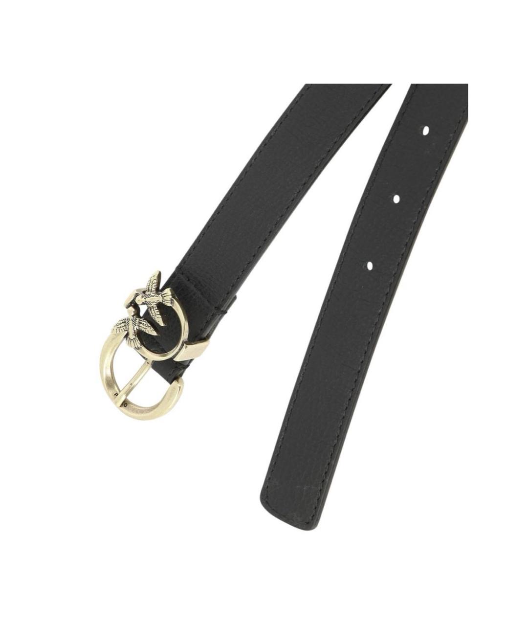 PINKO Черный кожаный ремень, фото 2