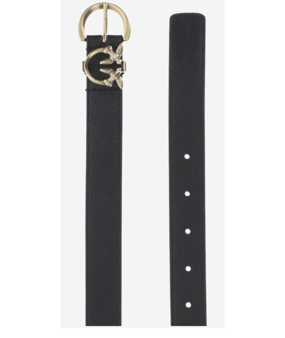 PINKO Черный кожаный ремень, фото 3