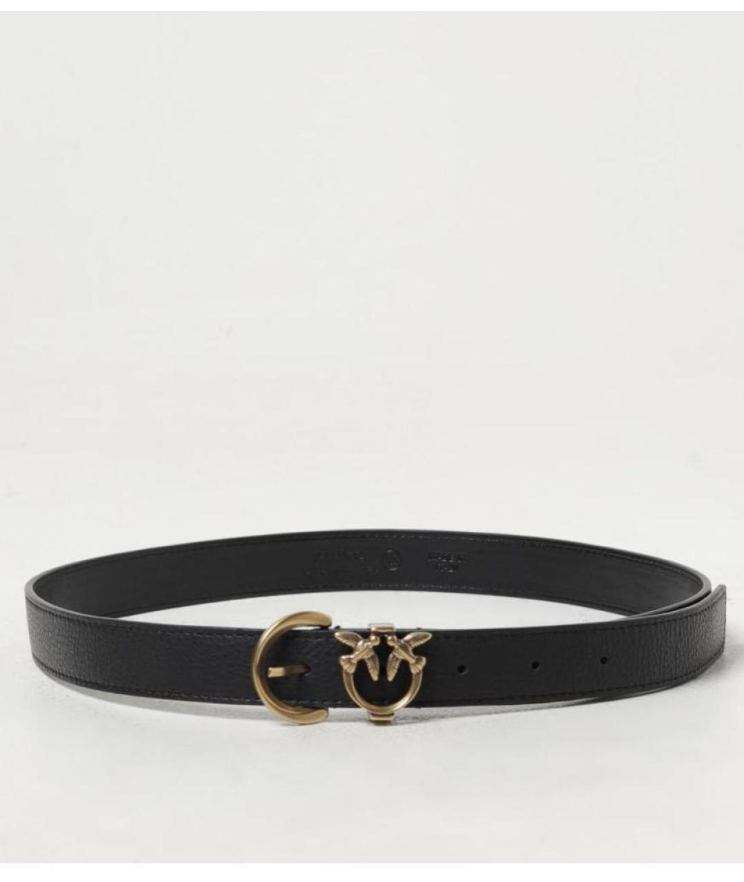 PINKO Черный кожаный ремень, фото 5