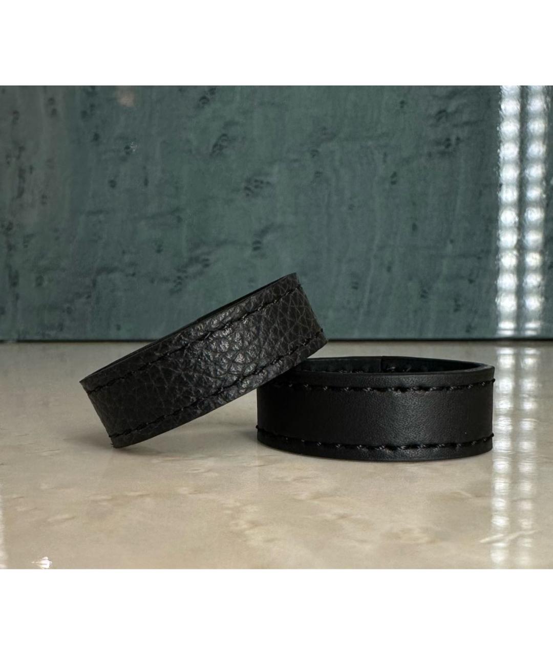 MONTBLANC Черный кожаный ремень, фото 7