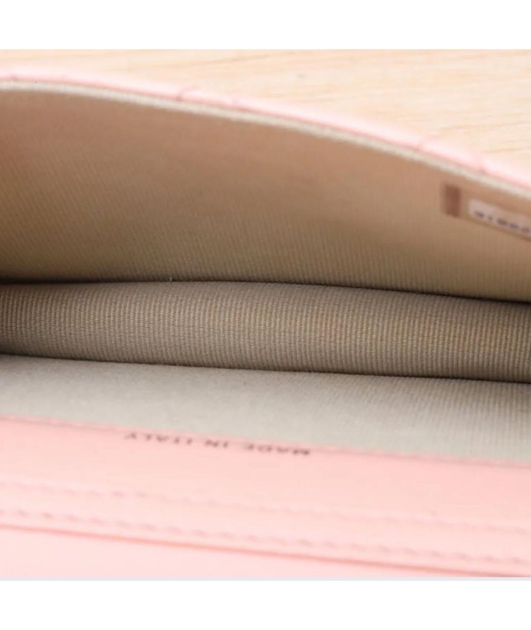 CHANEL Розовая кожаная сумка через плечо, фото 4