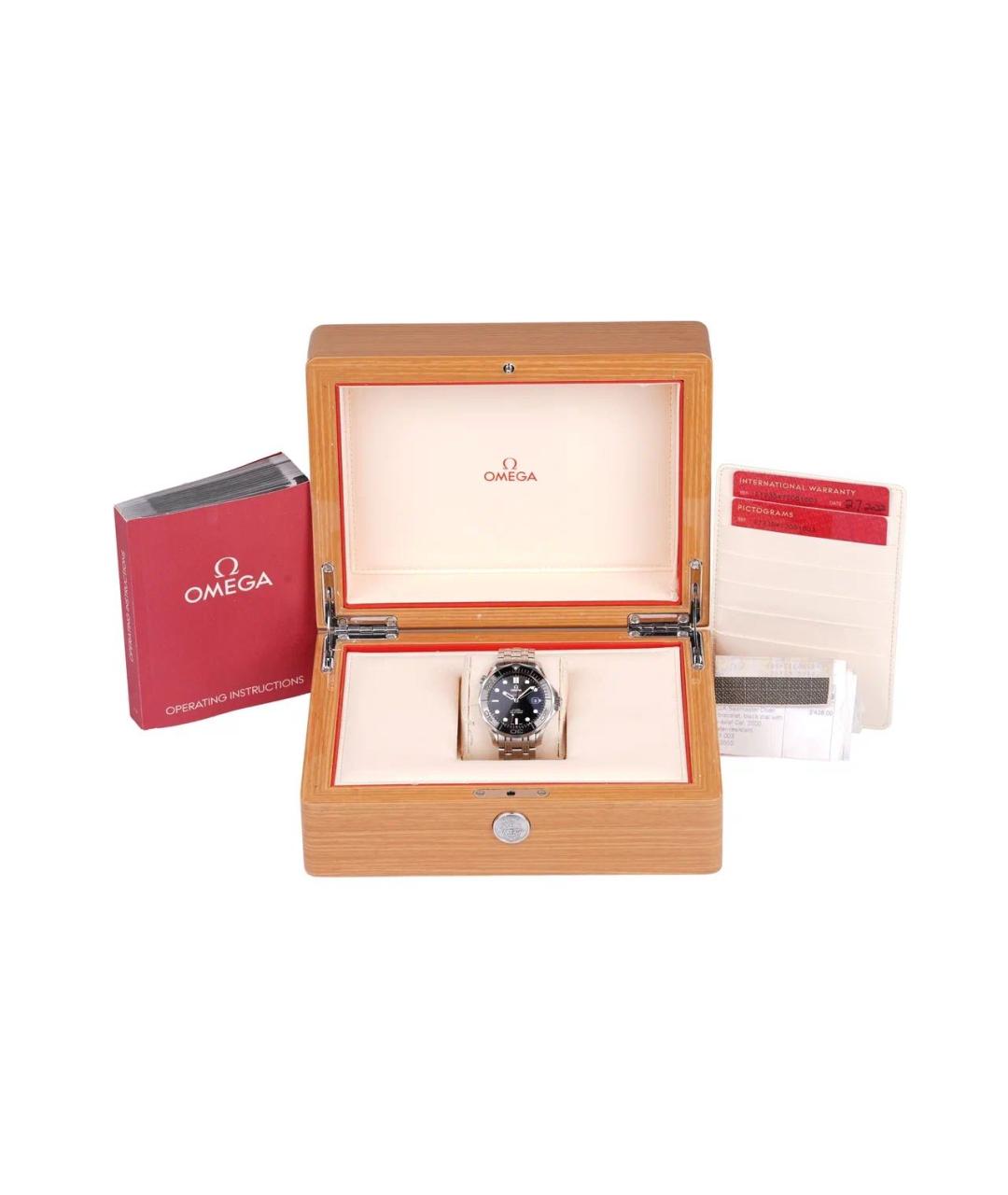 OMEGA Серебряные стальные часы, фото 2