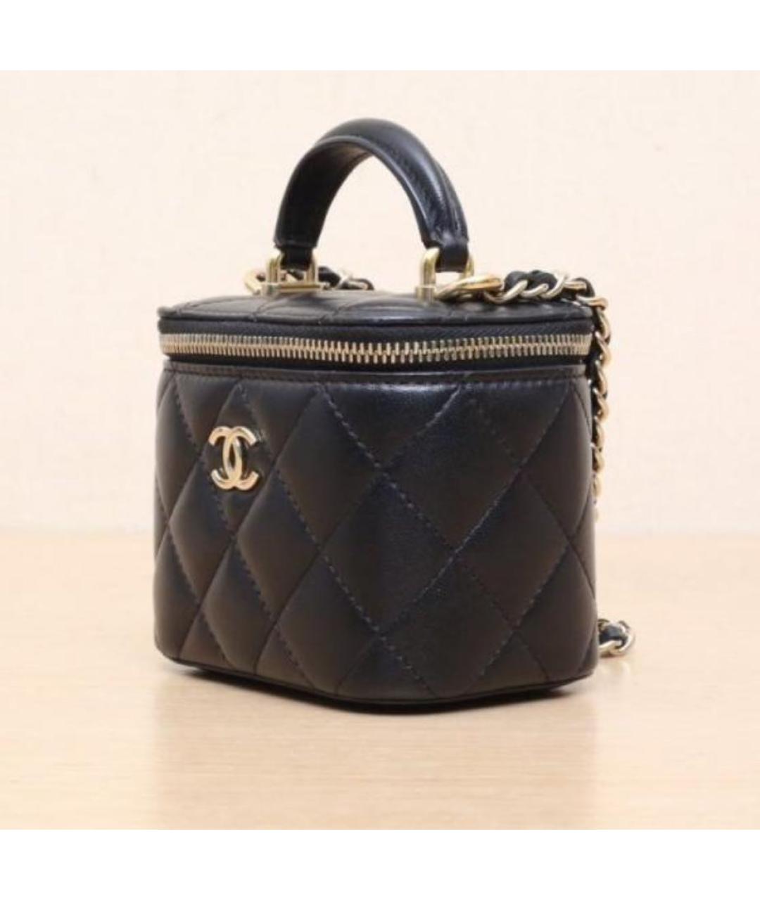 CHANEL Черная кожаная сумка через плечо, фото 5