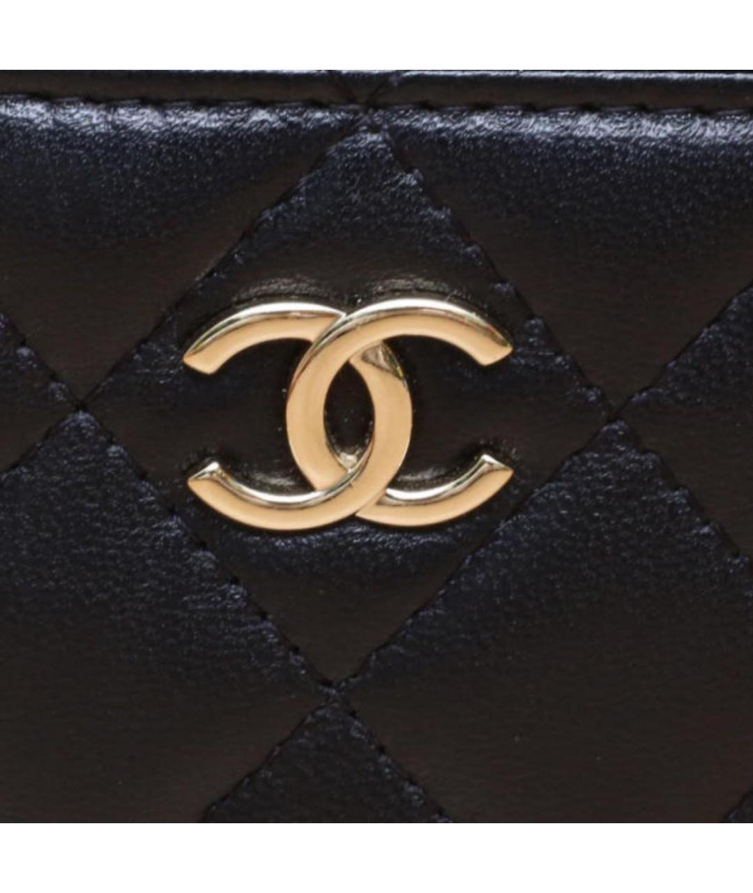 CHANEL Черная кожаная сумка через плечо, фото 7