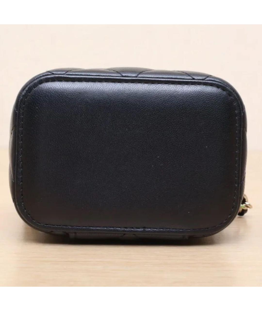 CHANEL Черная кожаная сумка через плечо, фото 3