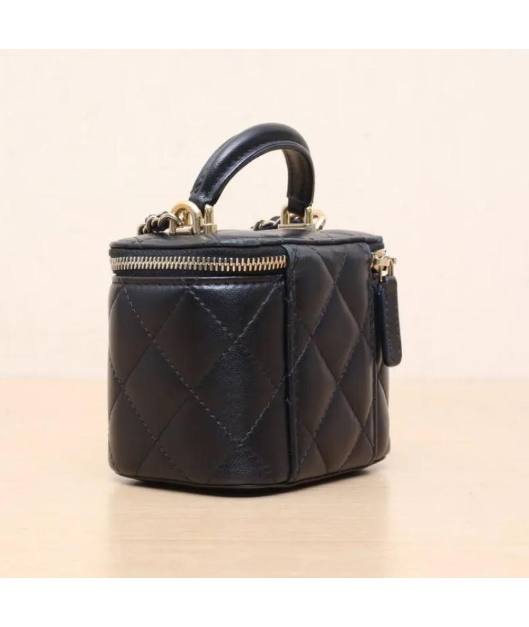 CHANEL Черная кожаная сумка через плечо, фото 2