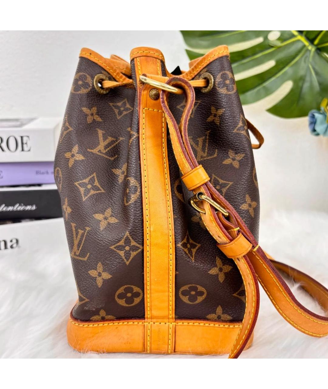 LOUIS VUITTON Коричневая кожаная сумка тоут, фото 6