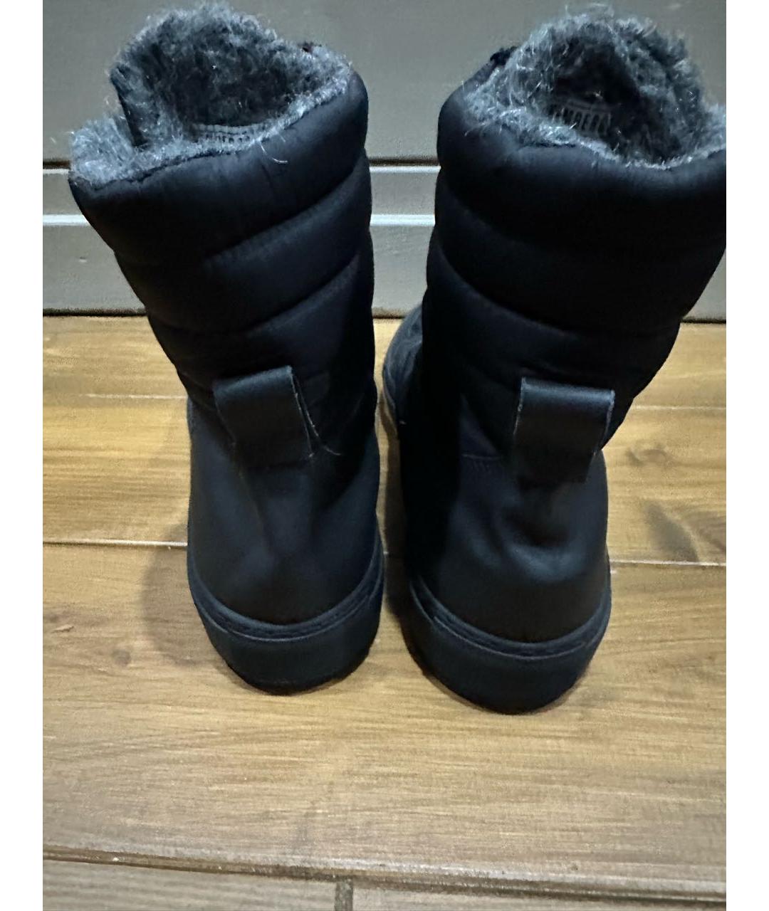 BIKKEMBERGS Черные неопреновые высокие ботинки, фото 4