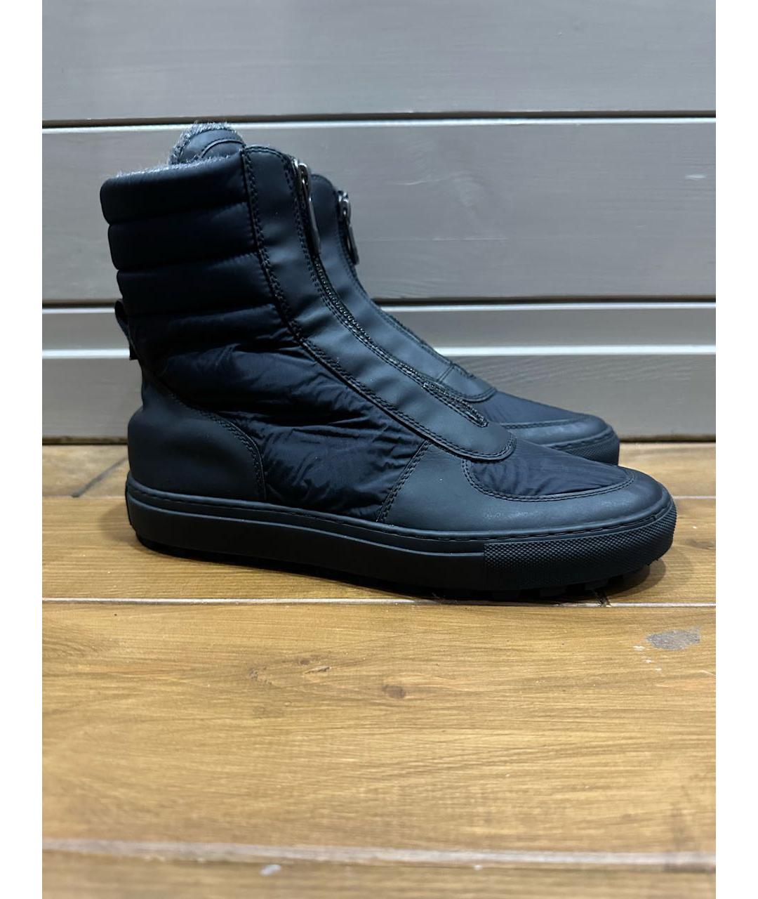 BIKKEMBERGS Черные неопреновые высокие ботинки, фото 5