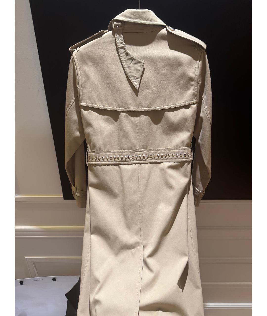 VALENTINO Бежевый хлопковый тренч/плащ, фото 2