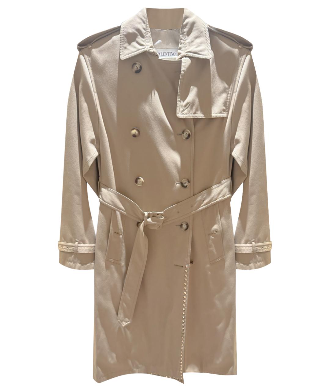 VALENTINO Бежевый хлопковый тренч/плащ, фото 1