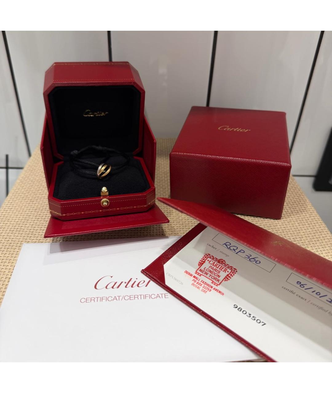 CARTIER Черный браслет из желтого золота, фото 6